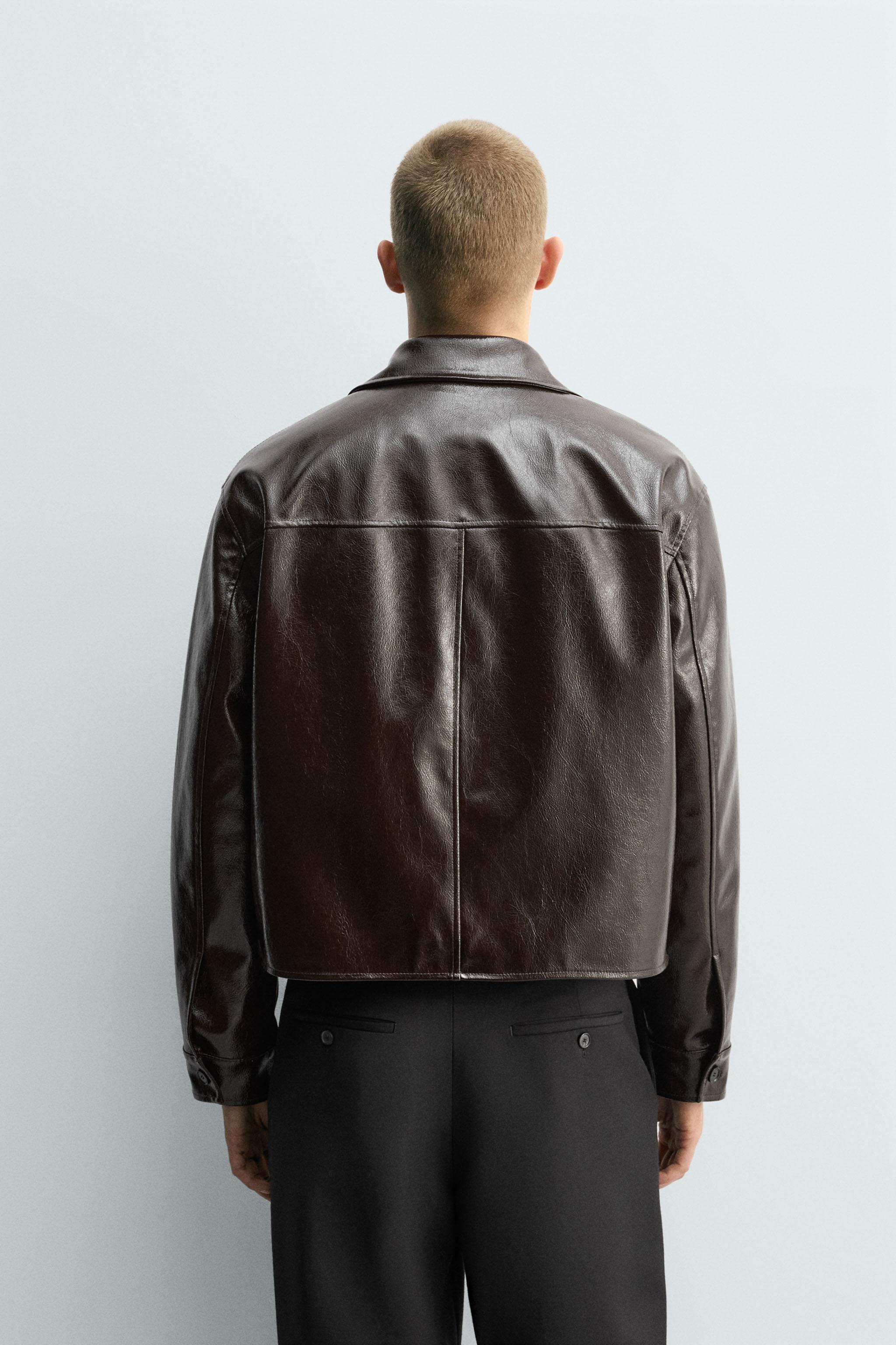 FAUX LEATHER JACKET